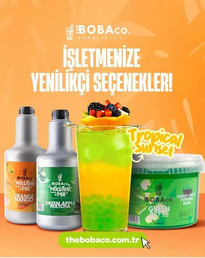 Bobaco Bubble Tea - Bubble tea için özel formül karışımı