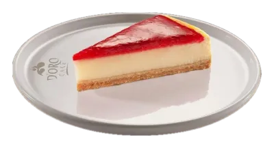 DORO CAKE Çilekli Cheesecake — Çilek soslu klasik cheesecake