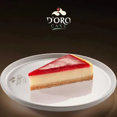 DORO CAKE Çilekli Cheesecake - Çilek soslu klasik cheesecake