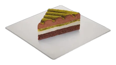 DORO CAKE Fıstık Kremalı Çikolatalı Pasta — Fıstık kreması katmanlı, çikolatalı dilim pasta