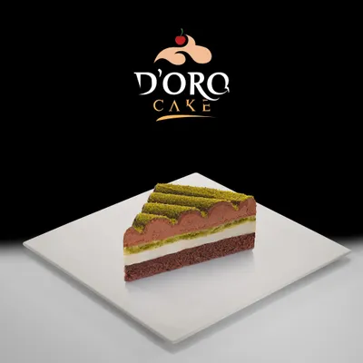 DORO CAKE Fıstıklı Çikolatalı Pasta Premium - Katmanlı fıstık ve çikolata kremalı pasta