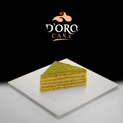 DORO CAKE Fıstıklı Katmanlı Pasta - Fıstık kremalı çok katmanlı pasta