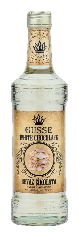 Gusse Beyaz Çikolata Şurubu — Kremsi beyaz çikolata aromalı şurup