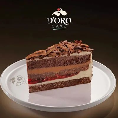 DORO CAKE Karaorman Pastası - Klasik Black Forest pasta, vişne ve çikolata