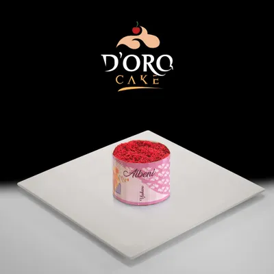 DORO CAKE Kırmızı Kadife Albeni - Red velvet tarzı kırmızı albeni