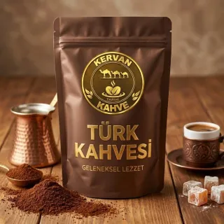 Kervan Kahve Türk Kahvesi - Geleneksel Türk kahvesi kültürünün en özel hali. Zengin tat ve koku ile damağınızda iz bırakır.