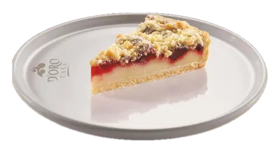 DORO CAKE Vişneli Crumble Turta — Vişne dolgulu çıtır hamurlu turta
