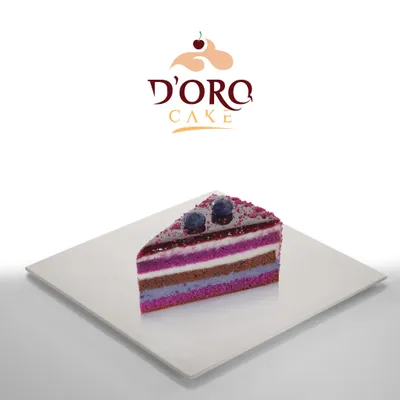 DORO CAKE Yaban Mersinli Pasta - Yaban mersini ile süslenmiş katmanlı pasta
